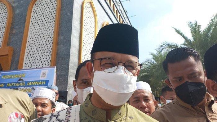 Anies Baswedan saat resmikan masjid baru di Cakung Jakarta Timur