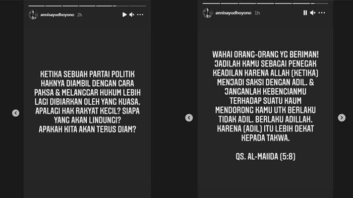 Respon menohok Annisa Pohan menanggapi kisruh Partai Demokrat