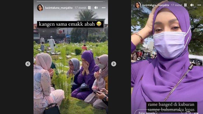 Lucinta Luna lebaran bersama keluarga besarnya di Palmerah, Jakarta Barat