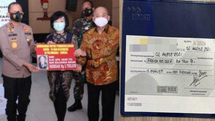 Bantah prank Rp 2 Triliun, Anak Akidi Tio pamer bilyet giro, Suami Heriyanti buka suara