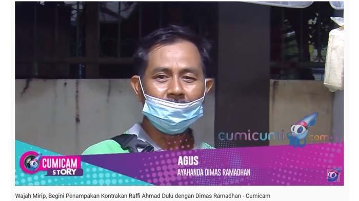 Ayah Dimas Ramadhan, Agus saat diwawancarai.