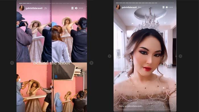 Unggahan Artis Gabriella Larasati, Sibuk Lakukan Pemotretan