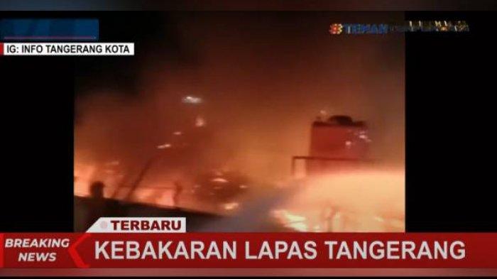 Kebakaran yang terjadi di Lembaga Pemasyarakatan Kelas I Tangerang, Banten sekitar pukul 02.00, Rabu (08/09/2021) pagi.