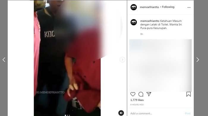 Kepergok Mesum di Toilet, Wanita Ini Langsung Kesurupan, Sang Pria Sibuk Pakai Celana saat Diinterogasi (Instagram)