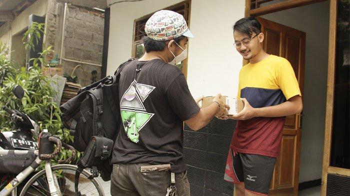Kurir sepeda di Jakarta, Fauzan.