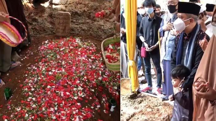 Putra Maaher At-Thuwailibi Tertegun di Makam, Ustaz Yusuf Mansur Gandeng Tangan Azka
