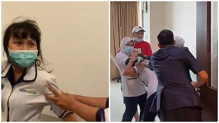 Seorang perawat di RS Siloam Palembang diduga dipukul keluarga pasien, kini korban sudah resmi melaporkan kejadian tersebut ke Polrestabes Palembang, Jumat (16/4/2021)