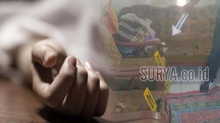 Lokasi tewasnya Riyono atau Nono setelah ditusuk istrinya di Kelurahan Betet, Kota Kediri, Rabu (29/6/2022). Aksi seorang istri menghabisi nyawa suaminya sendiri membuat warga heboh