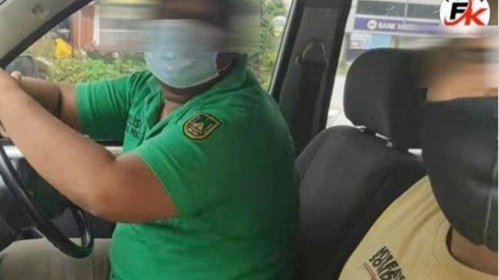 Oknum Satpol PP yang diketahui merampas uang pengemis
