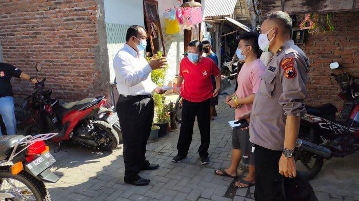 Tim Inafis saat lakukan penyelidikan evakuasi jenazah Leot, korban yang tewas gantung diri