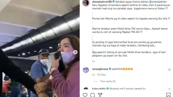 wakil ketua komisi III DPR RI Ahmad Sahroni pampang wajah wanita yang maki ibunda Arteria