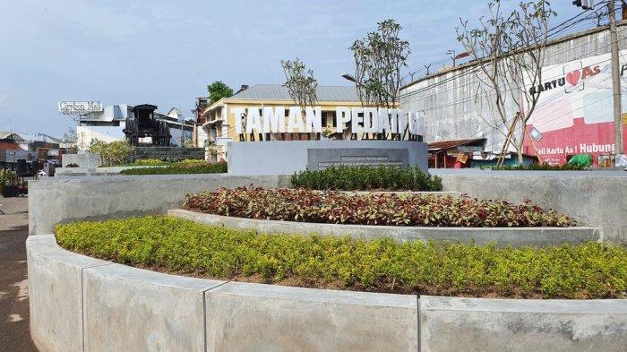 Taman Pedati Gede yang baru diresmikan Pemkot Cirebon di Jalan Perkantoran, Kecamatan Lemahwungkuk, Kota Cirebon, Senin (12/12/2022).