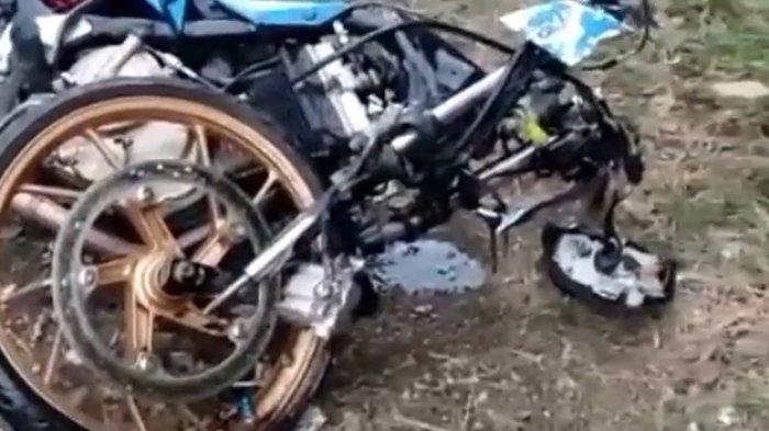 Foto Tangkapan video kecelakaan maut di Jalan Kabupaten terletak di Waduk Kuningan