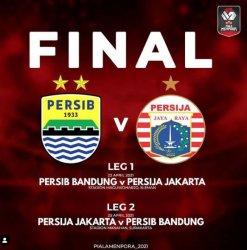 Persib Bandung vs Persija Jakarta di Final Piala Menpora 2021.