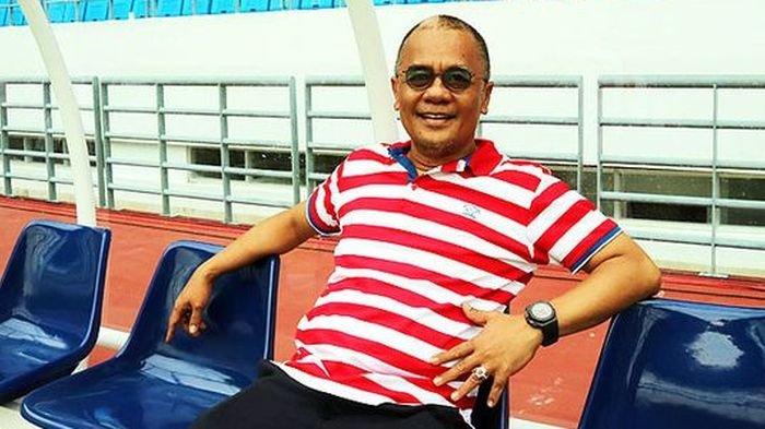 Haruna Soemitro. Foto diambil di Stadion Batakan Balikpapan, Kalimantan Timur Rabu (28/02/2018) sore.