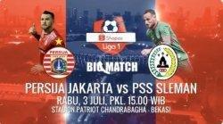 Persija vs PSS Sleman, Berikut Jadwal dan Live Streamingnya