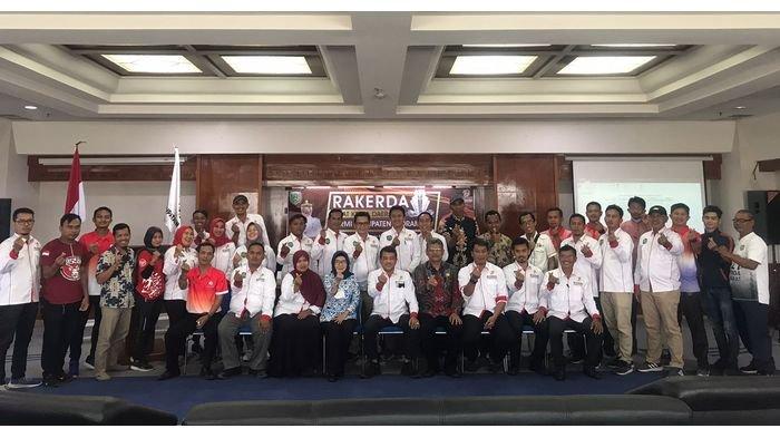 Rakerda KORMI Indramayu untuk mempersiapkan festival lomba olahraga tradisional di Kabupaten Indramayu.