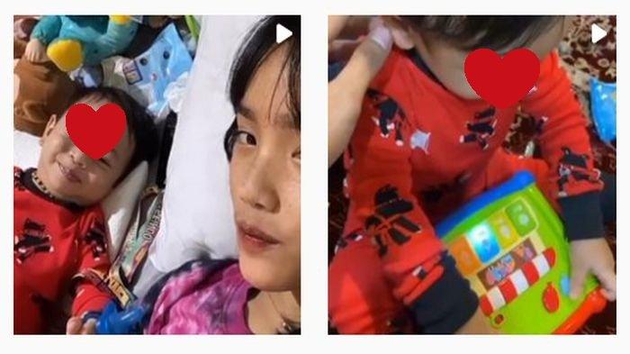Lagi-lagi Siska Lorensa ART Vanessa Posting Gala Sky yang Makin Pintar dan Ceria Jelang Tidur Malam