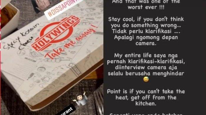 Unggahan Chef Juna Rorimpandey yang kecewa dengan makanan Holywings
