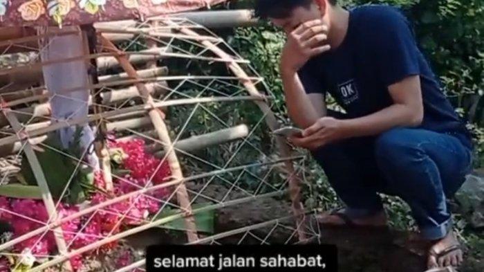 Tangkapan layar video viral pasangan pengantin baru menikah 2 hari, sang istri meninggal dunia.