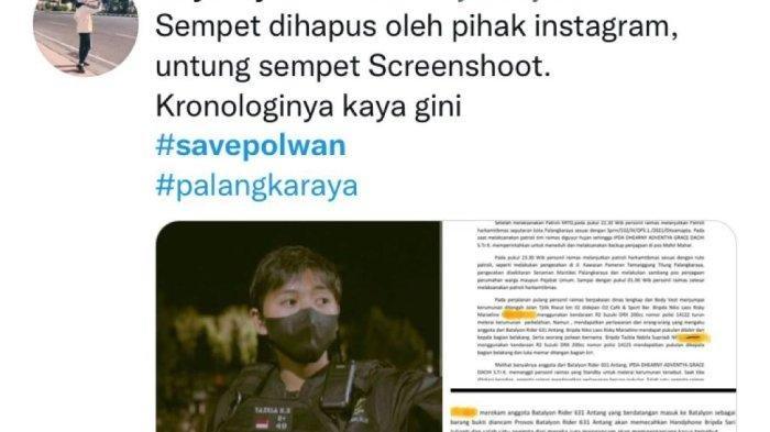 Postingan di Twitter dan sempat ramaikan jagad maya terkait Save Polwan