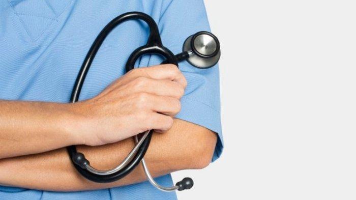 Ilustrasi dokter yang menangani pasien