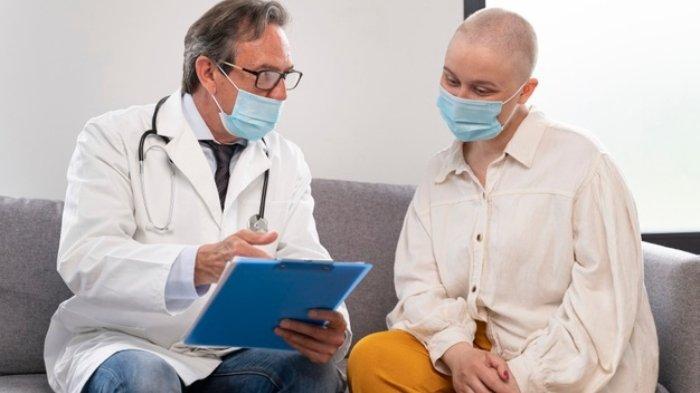 Ilustrasi konsultasi kemoterapi dengan dokter
