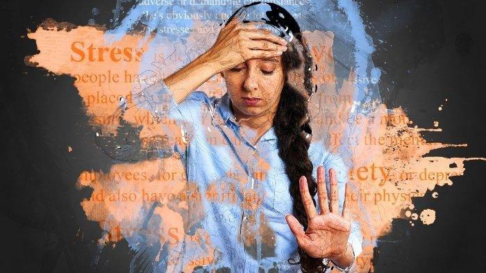 Ilustrasi seorang wanita mengalami gangguan kecemasan