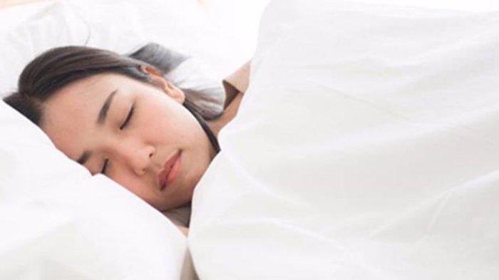 ilustrasi posisi tidur miring