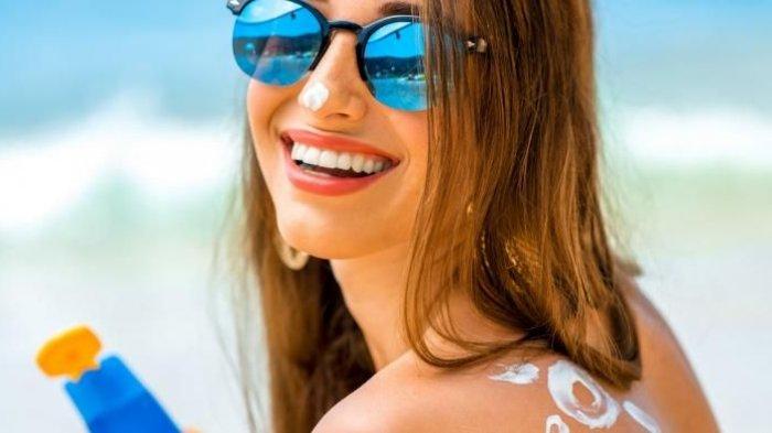 ilustrasi penggunaan sunscreen