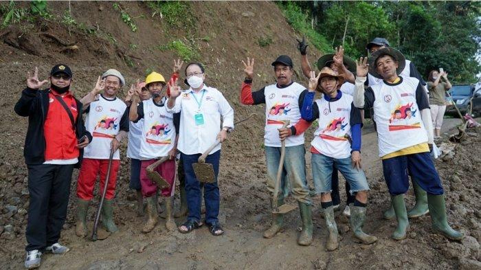 Calon Bupati Cianjur nomer urut 3, Herman Suherman Sambangi Desa-desa Terpencil di Cidaun