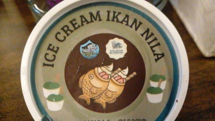 Es krim ikan nila produk kreatif dan inovatif petani ikan dari Kampung Nila Kawali Ciamis sekarang mulai diproduksi secara luas, Rabu (25/1/2023). Inovasi ini dapat menggalakan upaya masyarakat gemar makan ikan dan mencegah stunting.