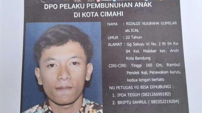 Inilah tampang dan ciri-ciri penusuk bocah perempuan di Cimahi hingga meninggal dunia saat dirilis pihak Polres Cimahi, Minggu (23/10/2022).