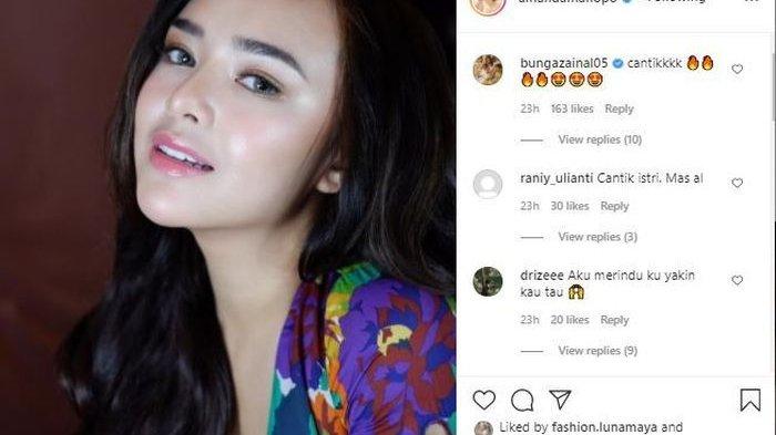 Amanda Manopo dengan rambut bergelombang