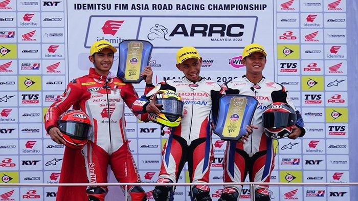 Andi Farid Izdihar berhasil meraih podium kedua pada race kedua ARRC seri Sepang kelas SS600, Minggu (29/5)
