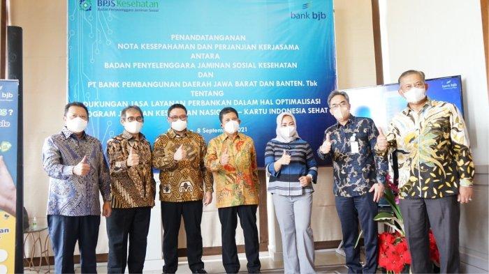 Penandatanganan Nota Kesepahaman (MoU) dan penandatanganan Perjanjian Kerja sama (PKS) bank bjb dengan BPJS Kesehatan