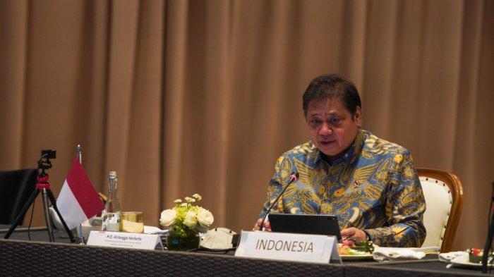 Menko Airlangga pada acara Pertemuan Tingkat Menteri CPOPC