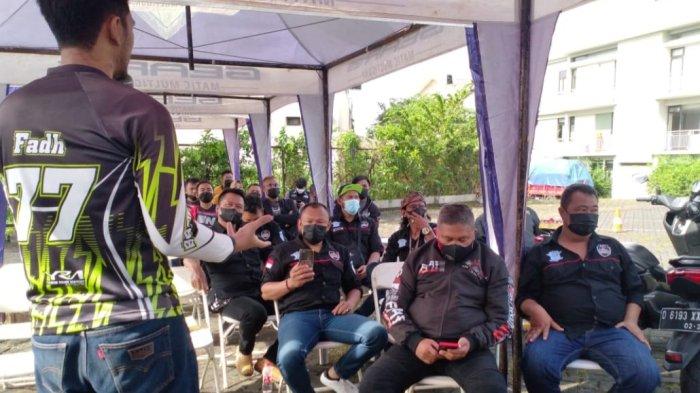 Tiga Komunitas Nmax Bandung Silaturahmi melalui aktivtas Safety Riding