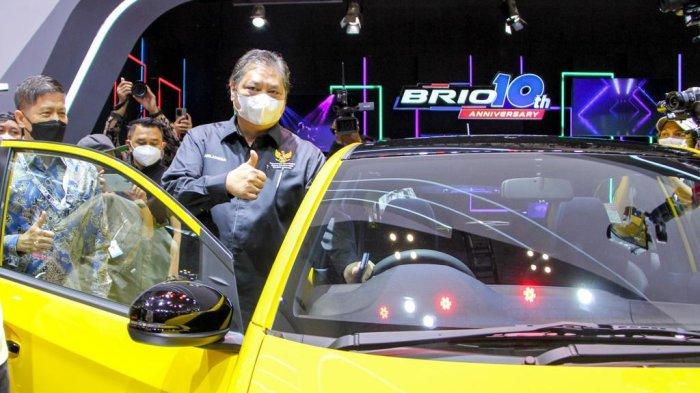 Menko Airlangga saat membuka GIIAS 2022 di Tangerang Selatan, Kamis (11/8/2022).