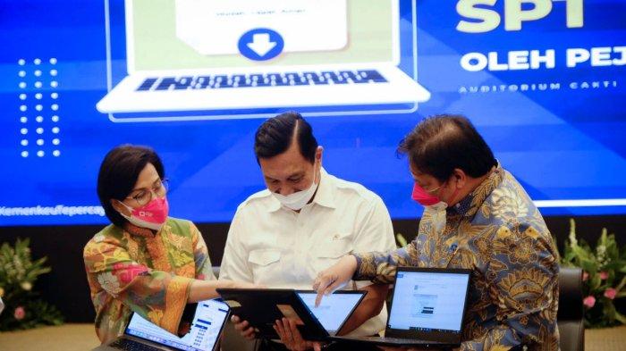 Menko Airlangga pada acara Pelaporan SPT Tahunan oleh Pejabat Negara