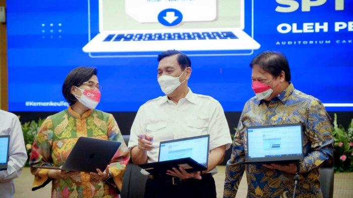 Menko Airlangga pada acara Pelaporan SPT Tahunan oleh Pejabat Negara