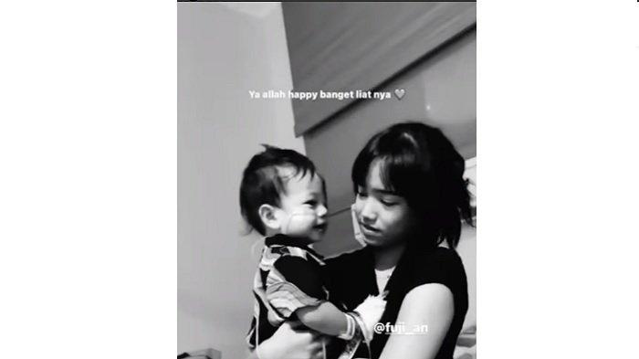 Gala Sky sudah tertawa setelah bertemu adik Bibi Ardiansyah