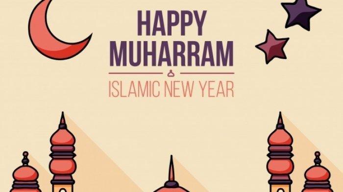 gambar menarik ucapan selamat Tahun Baru Islam 1443 H atau 1 Muharram