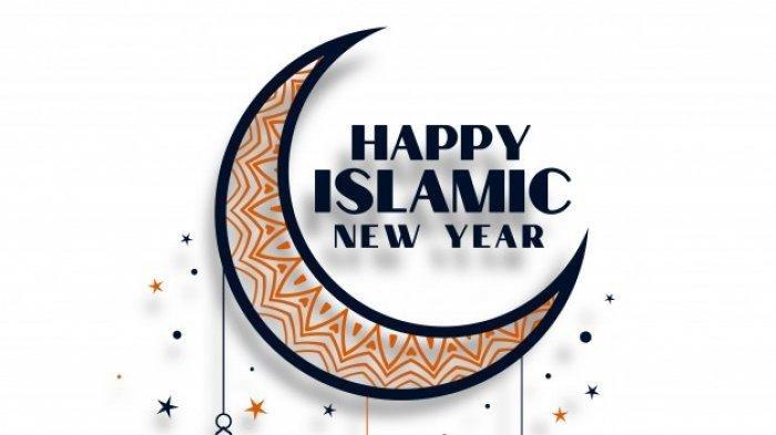 gambar menarik ucapan selamat Tahun Baru Islam 1443 H atau 1 Muharram