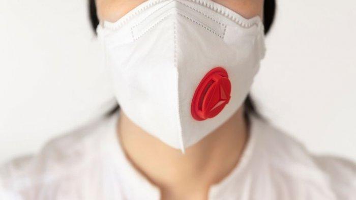 ilustrasi masker berkatup udara