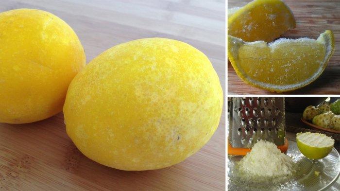Jeruk lemon yang dibekukan ternyata memiliki segudang khasiat