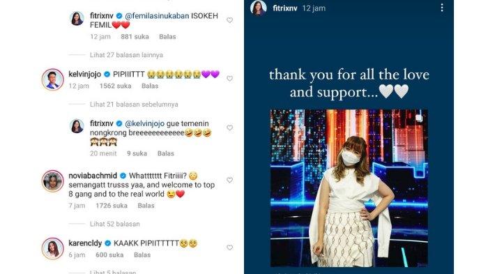 Komentar Novia tentang Fitri yang tereliminasi, serta postingan Fitri setelah tersingkir dari Indonesian Idol.