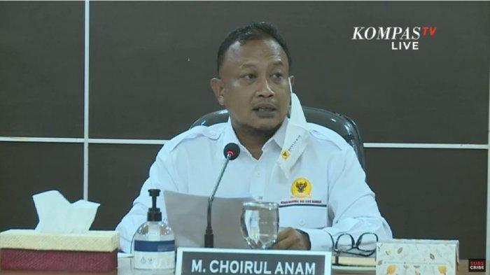 Komisioner Komnas HAM, Choirul Anam saat jumpa pers