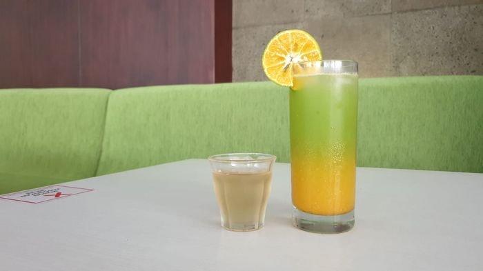 Minuman Cucumber Orange yang menjadi menu special of the month di Hotel Santika Cirebon, Jalan Wahidin, Kota Cirebon, Kamis (16/9/2021).