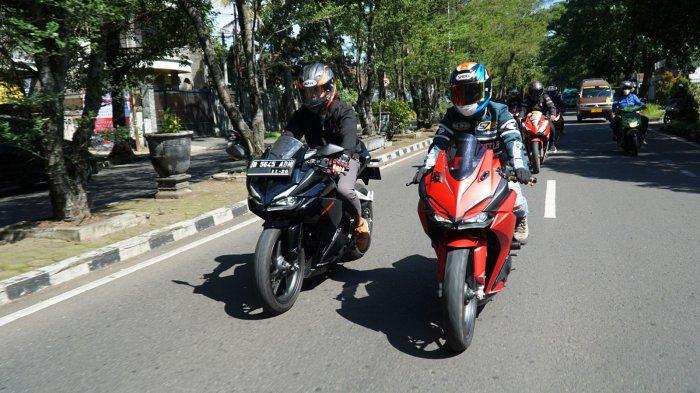 Rolling City bersama komunitas CBR Club Bandung menuju tempat nonton bareng MotoGP Mandalika
